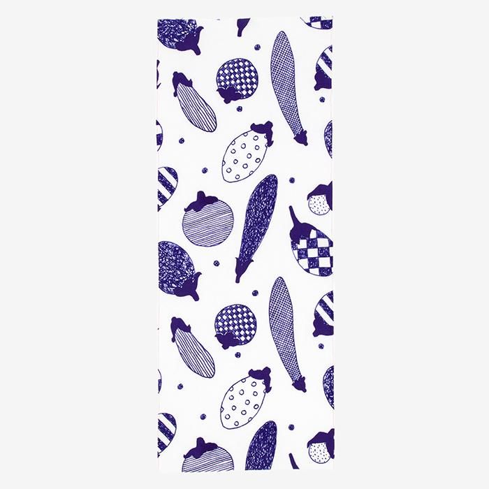 伊勢木綿 textile手ぬぐい／茄子（なす）