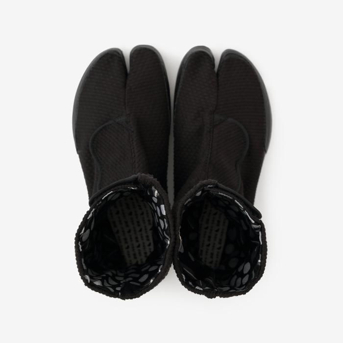 Velcro Tabi Boots / Sashiko Black Nantenchiku