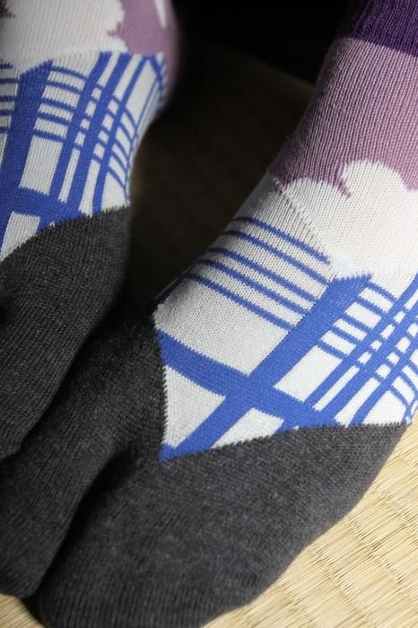 타비양말(Ank 길이)/Komachi 짙은회색 【남・여성용】