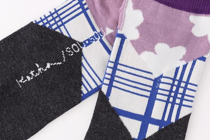 타비양말(Ank 길이)/Komachi 짙은회색 【남・여성용】