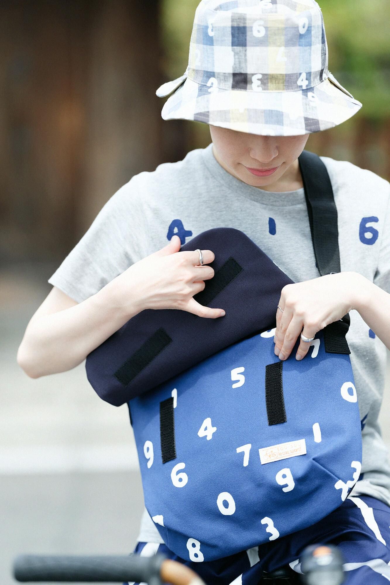 BIKE 斜背包/SO-SU-U十數 中 藏藍色