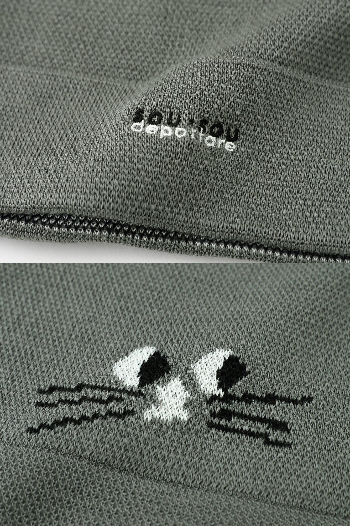 depo Nyan Jacquard Knit Cap/MiddleGrey