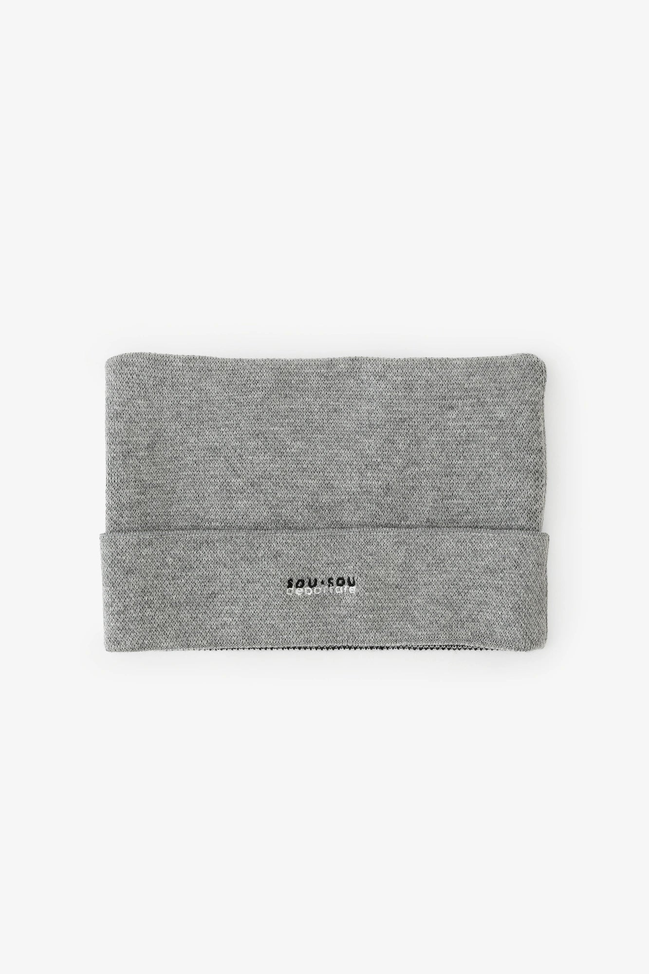 ●depo Nyan緹花針織帽/淡灰