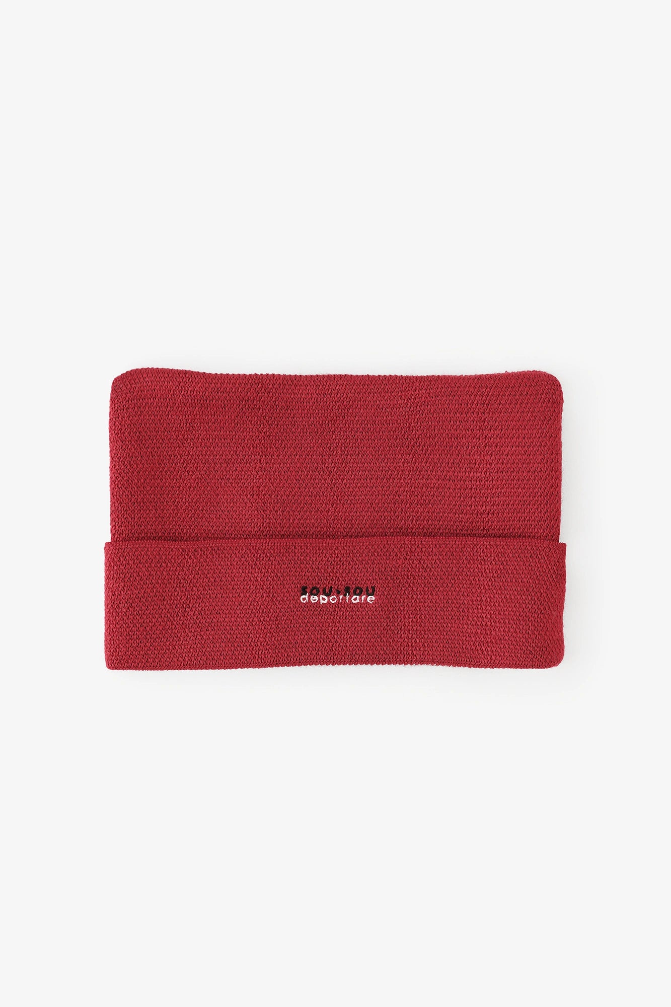 ●depo Nyan緹花針織帽/紅色