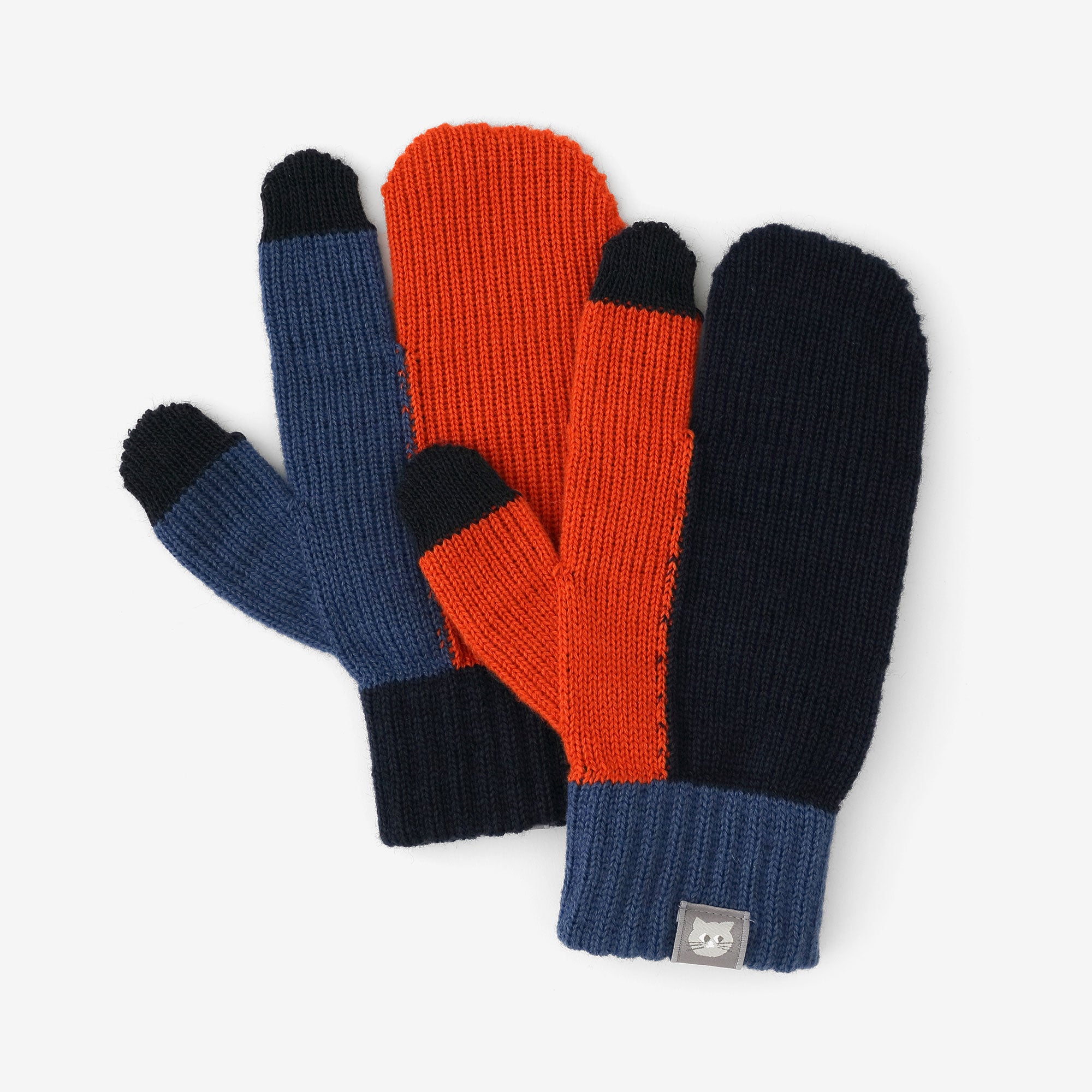 あっちグローブ トリコ/ダークオレンジ×ナイトブルー