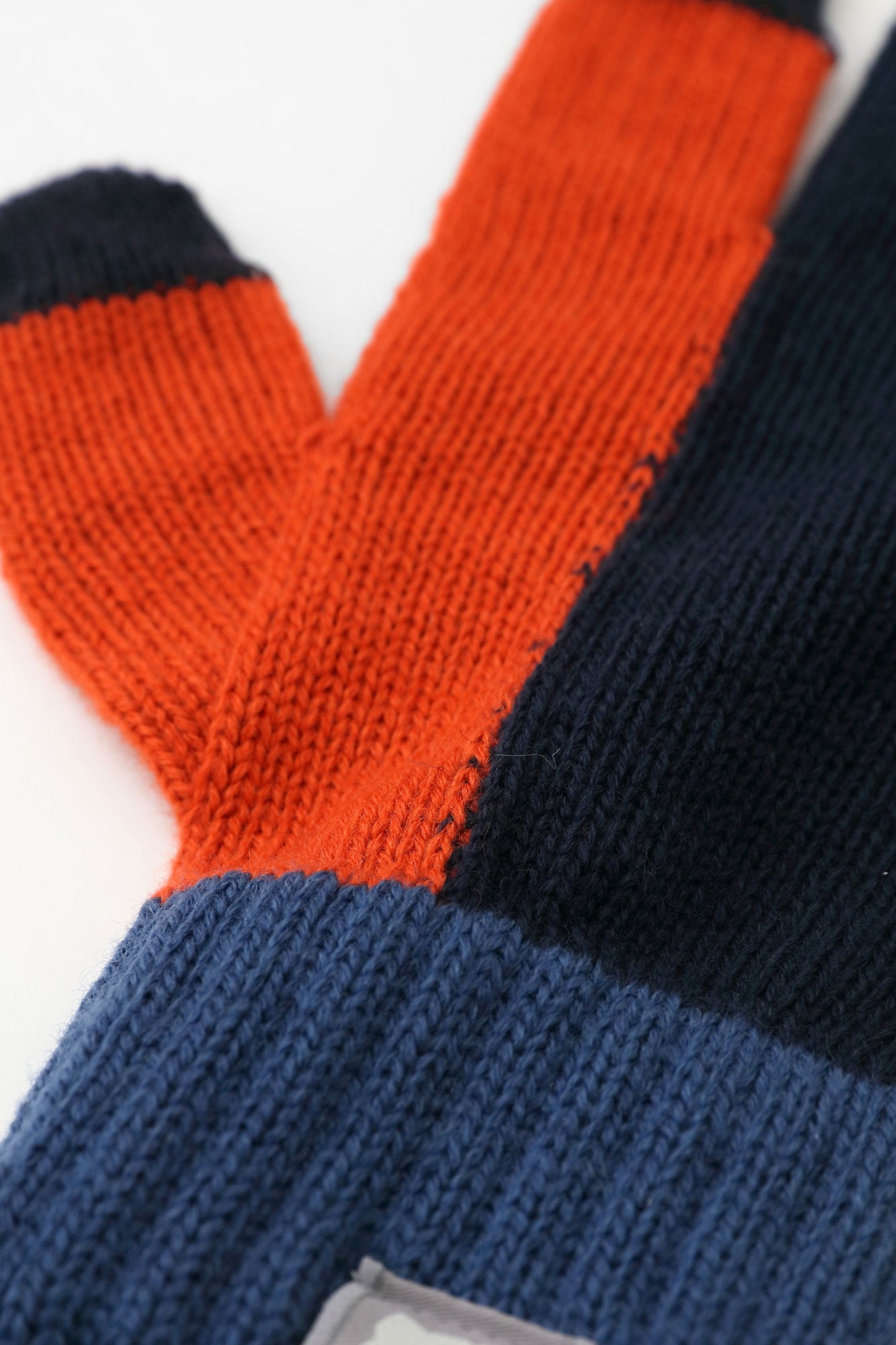 あっちグローブ トリコ/ダークオレンジ×ナイトブルー