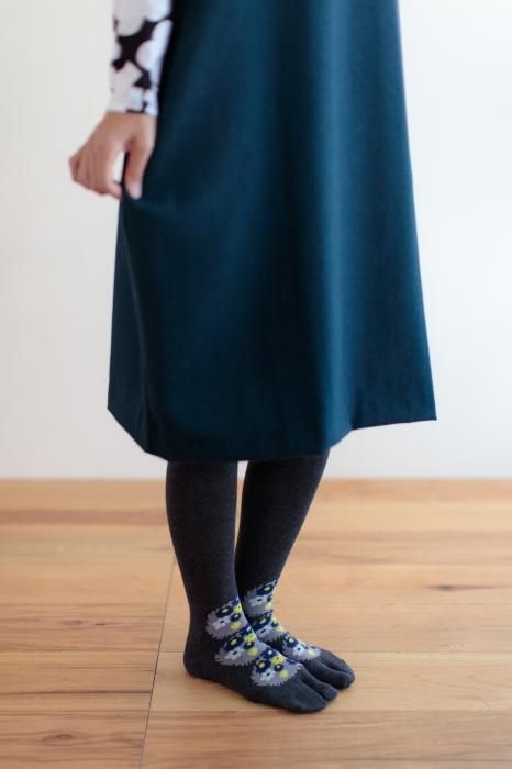 分趾襪(膝下長度)/植物園 夜 【女性用】