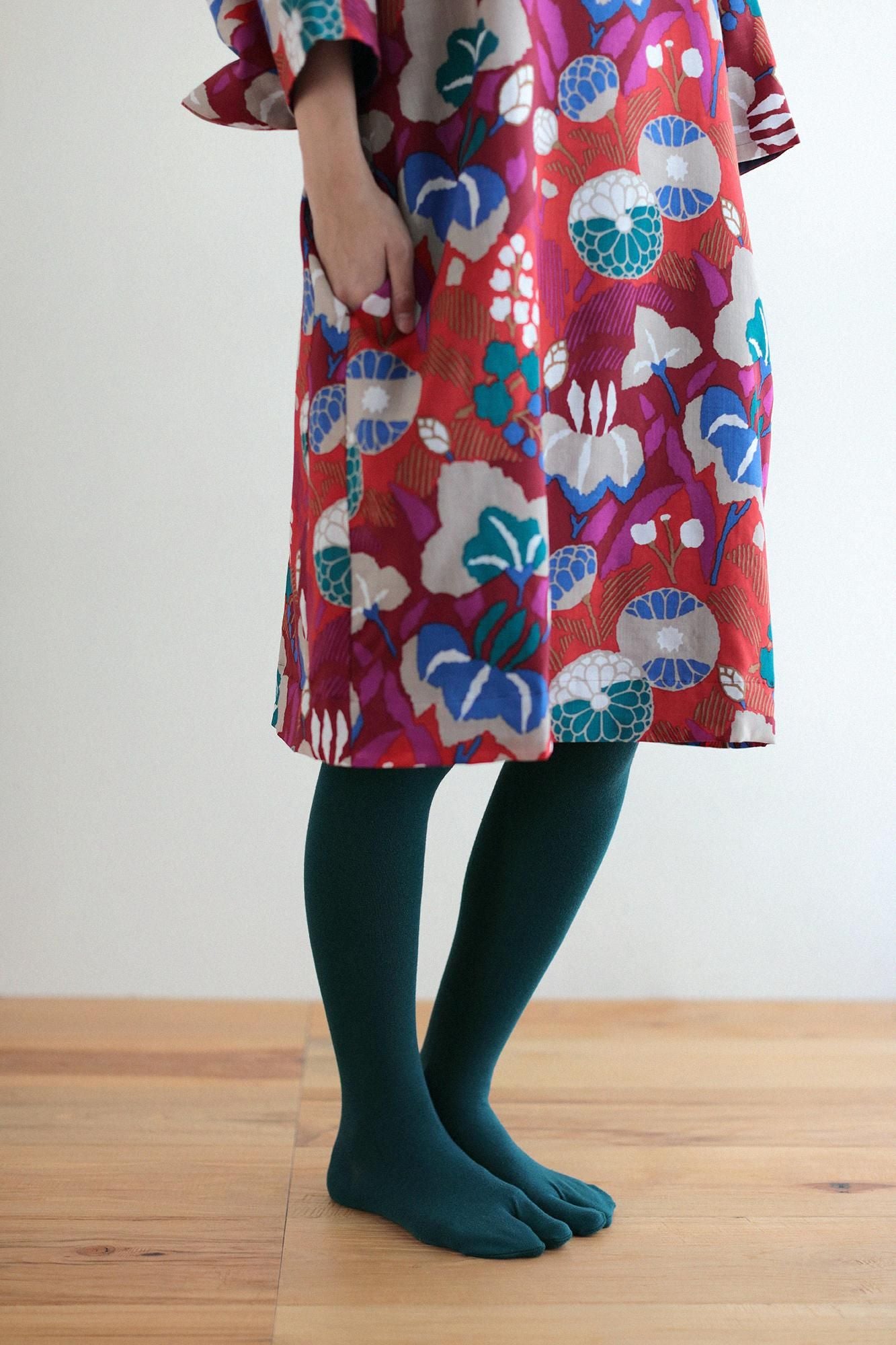 Tabi Tights/Bluish Green