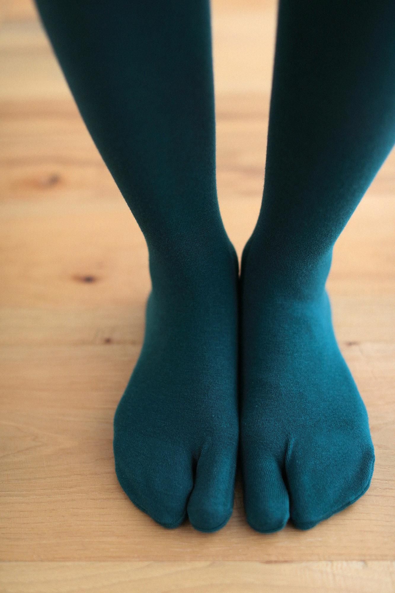 Tabi Tights/Bluish Green