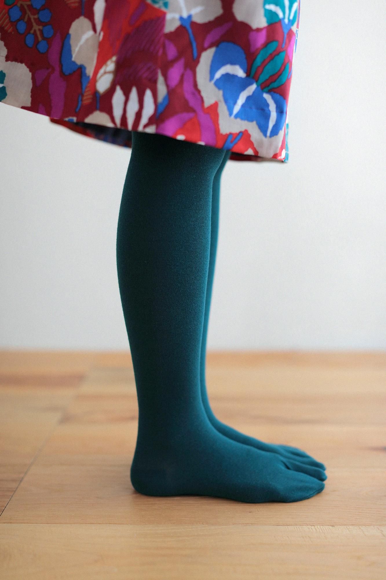 Tabi Tights/Bluish Green