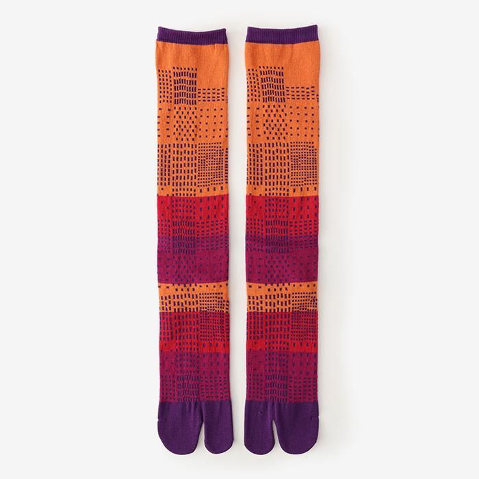 Tabi Socks(Under Knee)/Paving Stone Reddish Purple【Women】