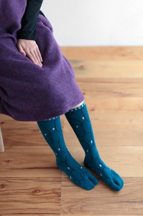 在塔比袜(膝盖下方) /橡皮筋诺希姆(女性)下