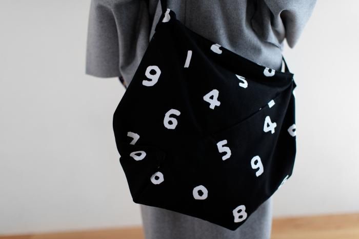 Canvas Shoulder Bag Odayaka(XL)/ SO-SU-U Large Black