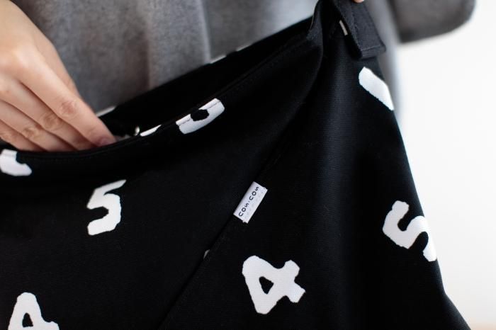 Canvas Shoulder Bag Odayaka(XL)/ SO-SU-U Large Black