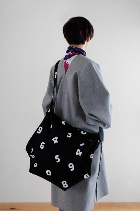 Canvas Shoulder Bag Odayaka(XL)/ SO-SU-U Large Black