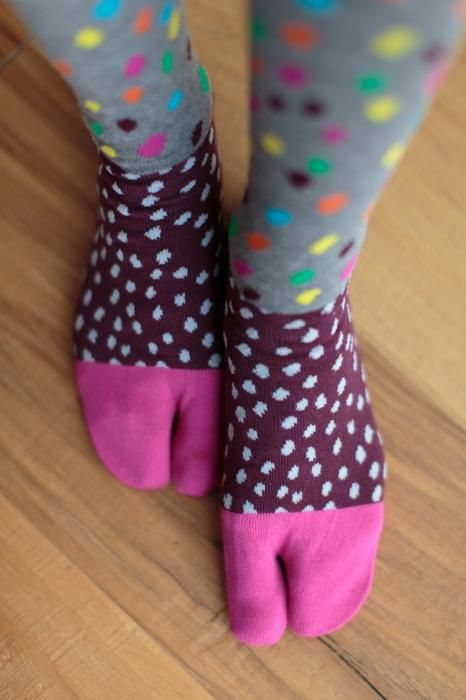 分趾襪(膝下長度)/雪 童謠 玫瑰色【女性用】