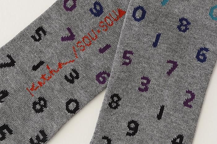 Tabi Socks (Mid-calf)/SO-SU-U Grey Gradient【Men・Women】