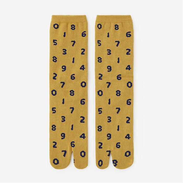 分趾襪(普通長度)/SO-SU-U十數 芥末黃 【男・女性用】