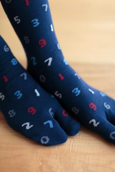 分趾襪(普通長度)/SO-SU-U十數 四味 藏藍色 【男・女性用】