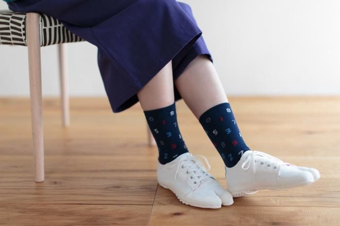 分趾襪(普通長度)/SO-SU-U十數 四味 藏藍色 【男・女性用】