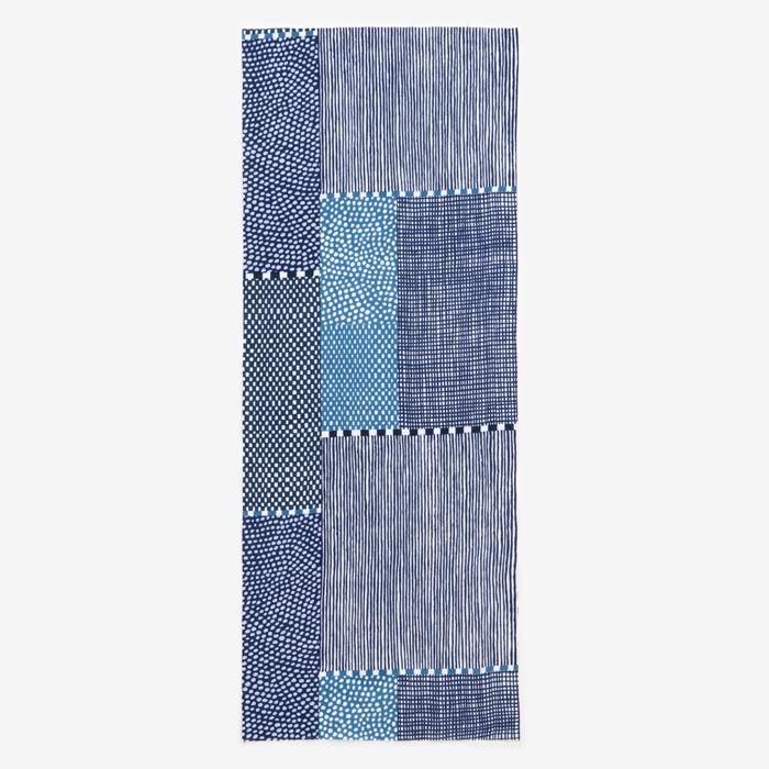 SOUSOU 間がさね　生地　① 伊勢木綿 textile手ぬぐい／間がさね 青和（せいわ）