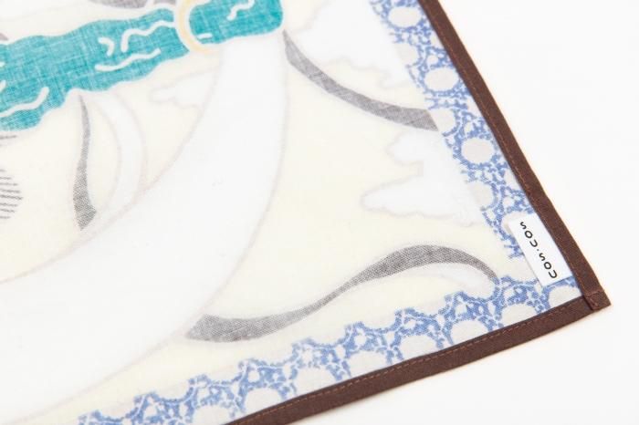 Hand-printed Furoshiki (Large) / Wind God and Thunder God