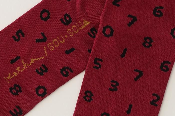 分趾襪(普通長度)/SO-SU-U十數 胭脂紅 【男・女性用】