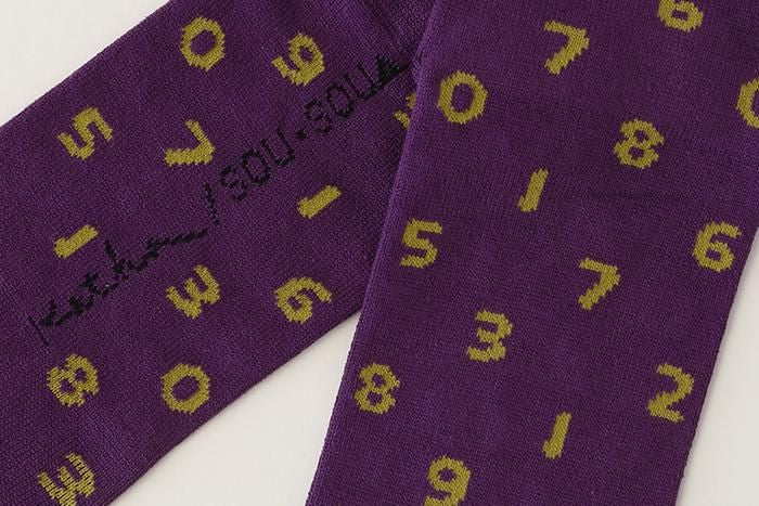 足袋下(普通丈)/SO-SU-U 京紫(きょうむらさき) 【男・女性用】