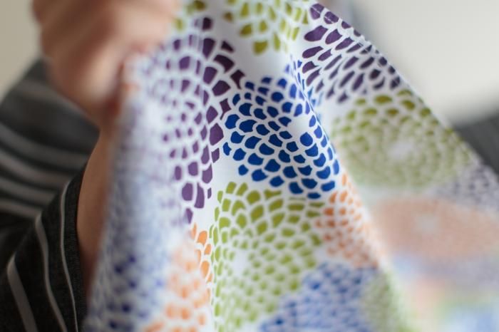 Hand-printed Furoshiki (Large) / Chrysanthemum