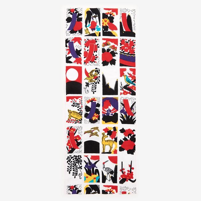 伊勢木綿 textile手ぬぐい／花札（はなふだ）