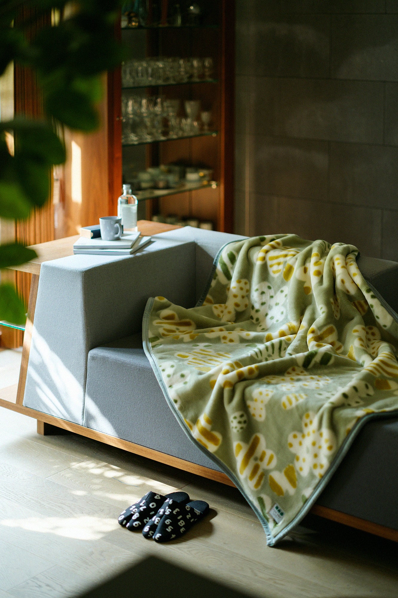 SOU・SOU×森弥毛織 アクリル毛布 小/はじける