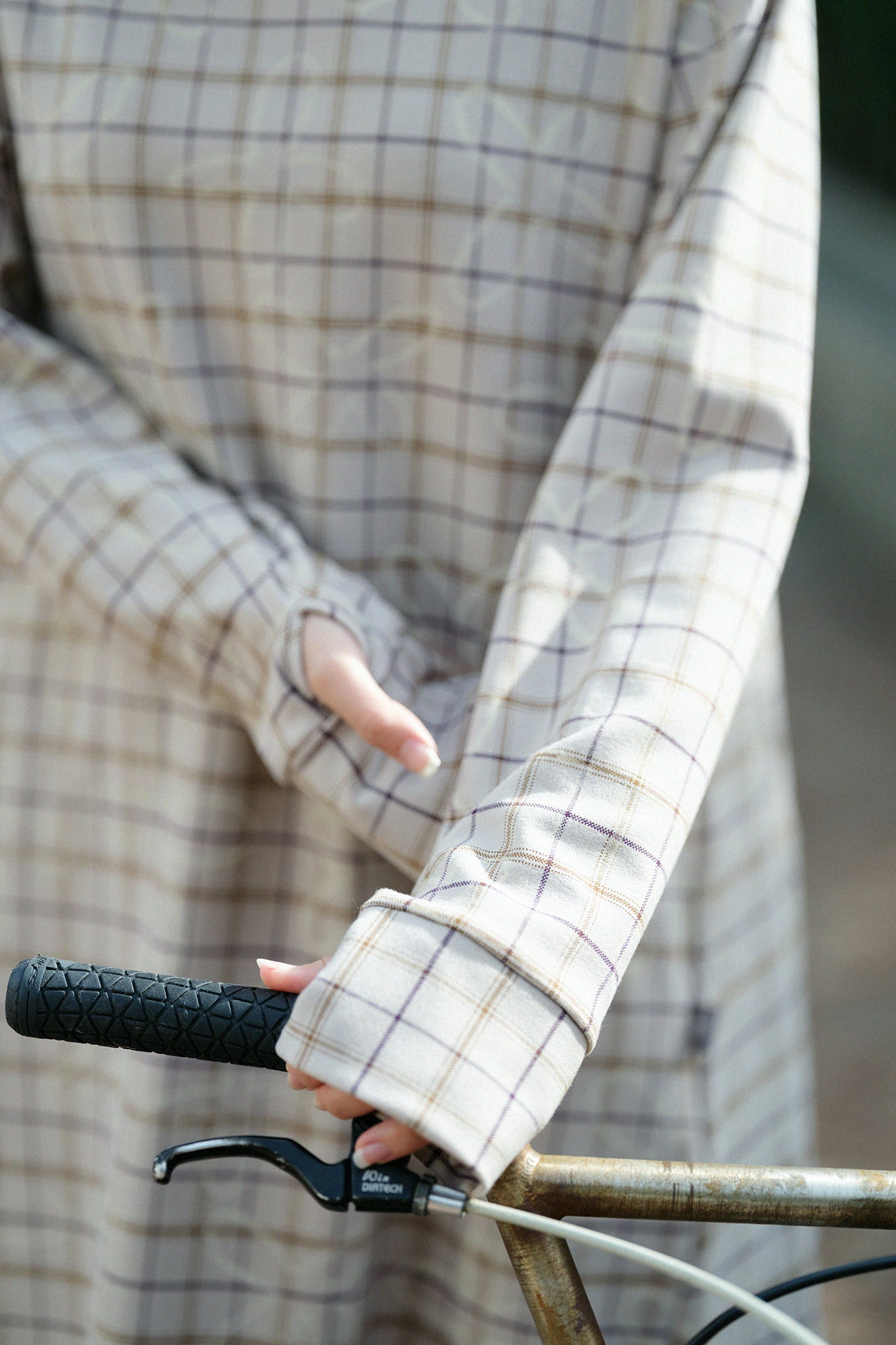 Soft Thermo(R) 內起絨 格紋 BIKE 連身裙 /蘿蔔草