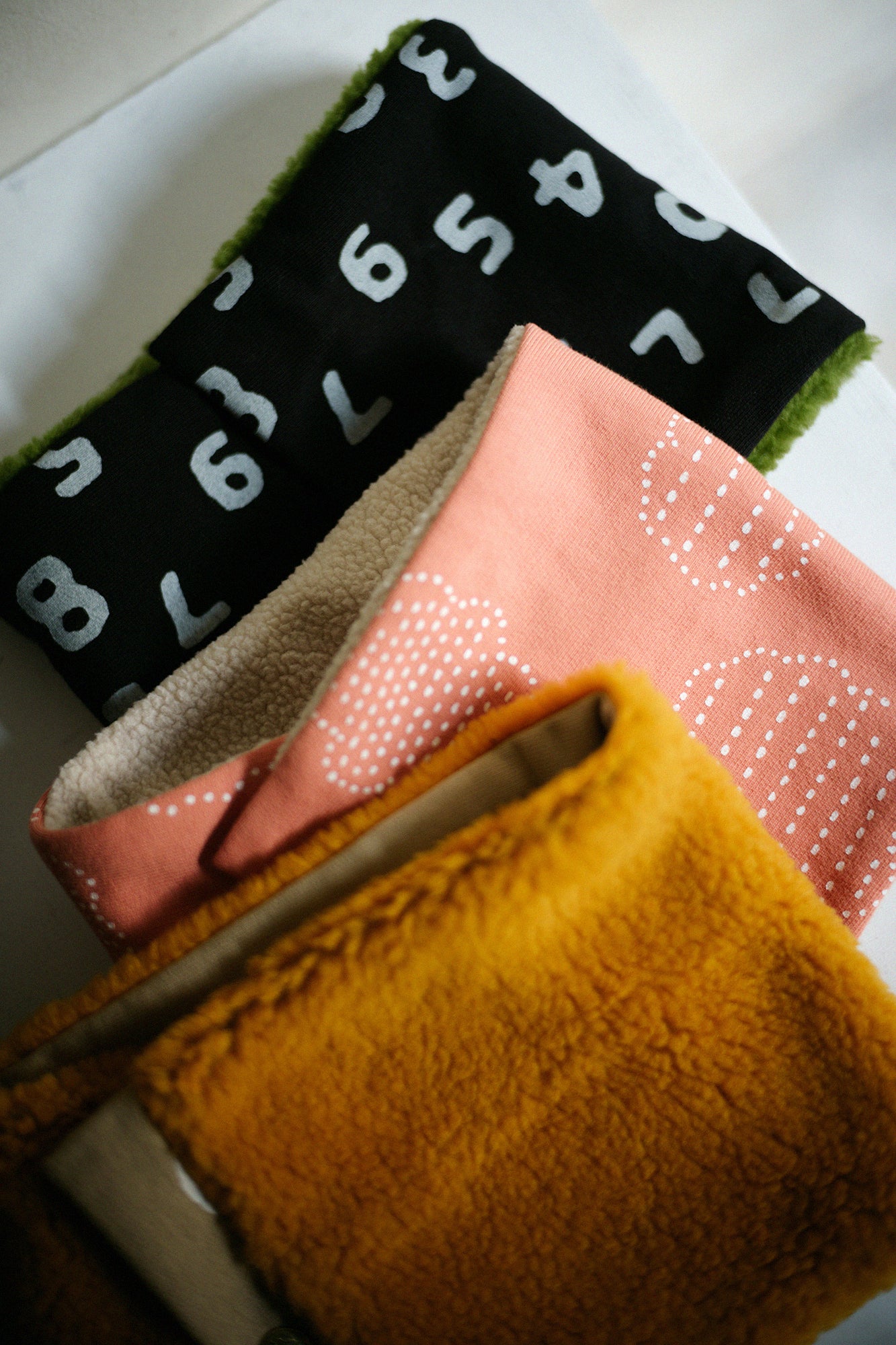 雙面用 BIKE短圍巾/SO-SU-U十數昆 上下 黑色