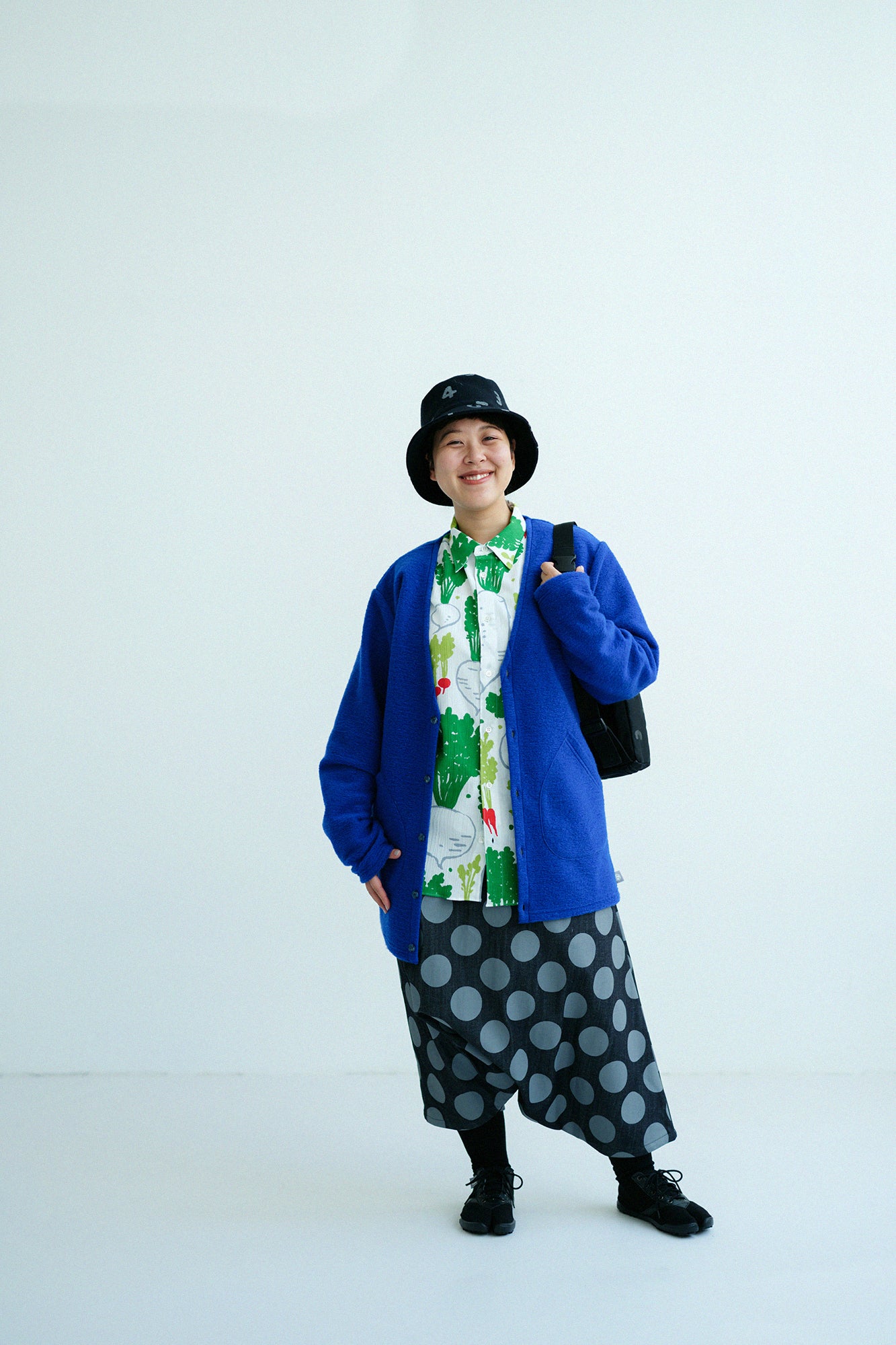 高島縮 20/20 シャツ/大根かぶら