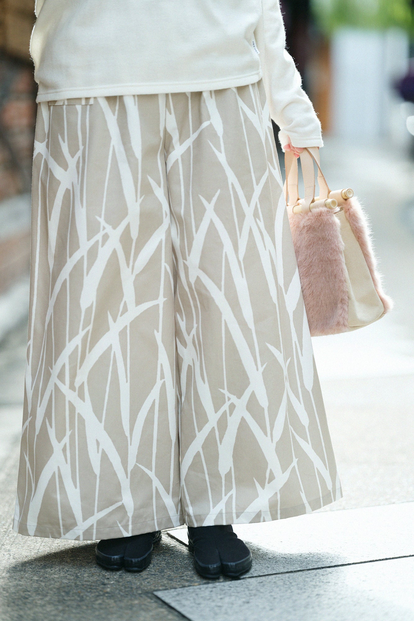 No.12 Canvas Wide-legged Pants / Waterside