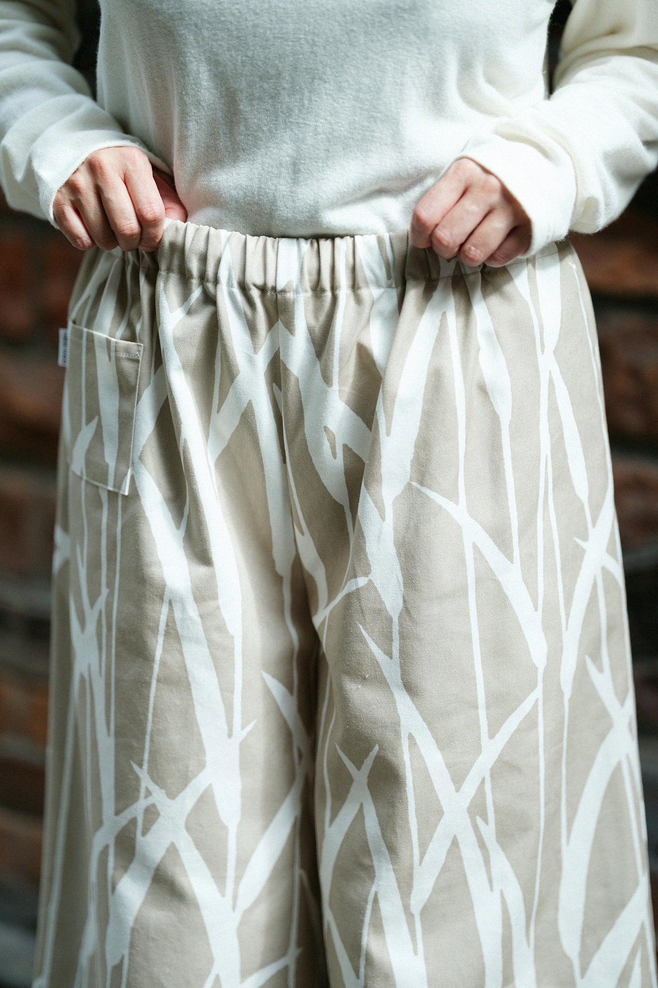 No.12 Canvas Wide-legged Pants / Waterside