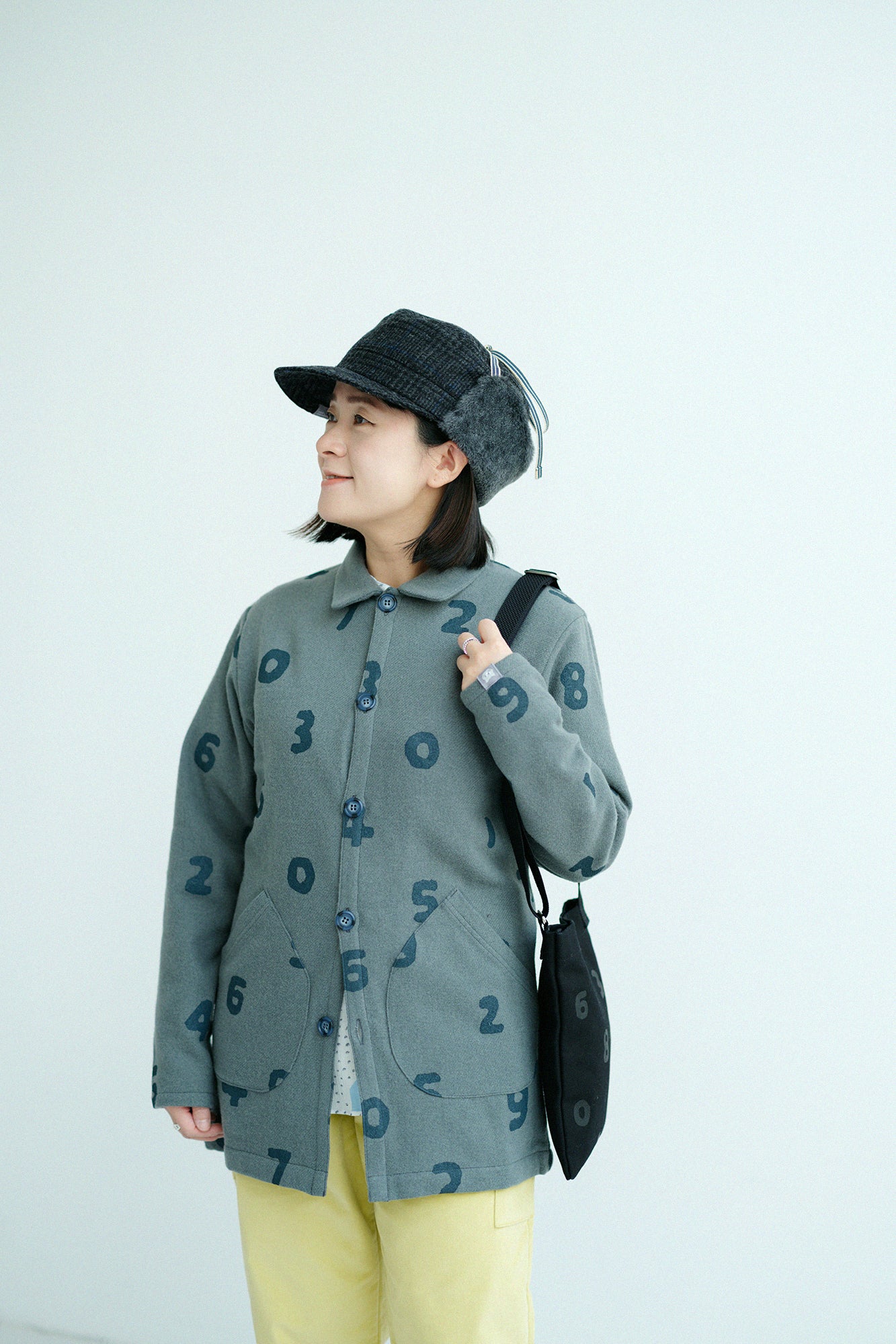 CORDURA® Combat Wool Cardigan with Collar/SO-SU-U Light Blue