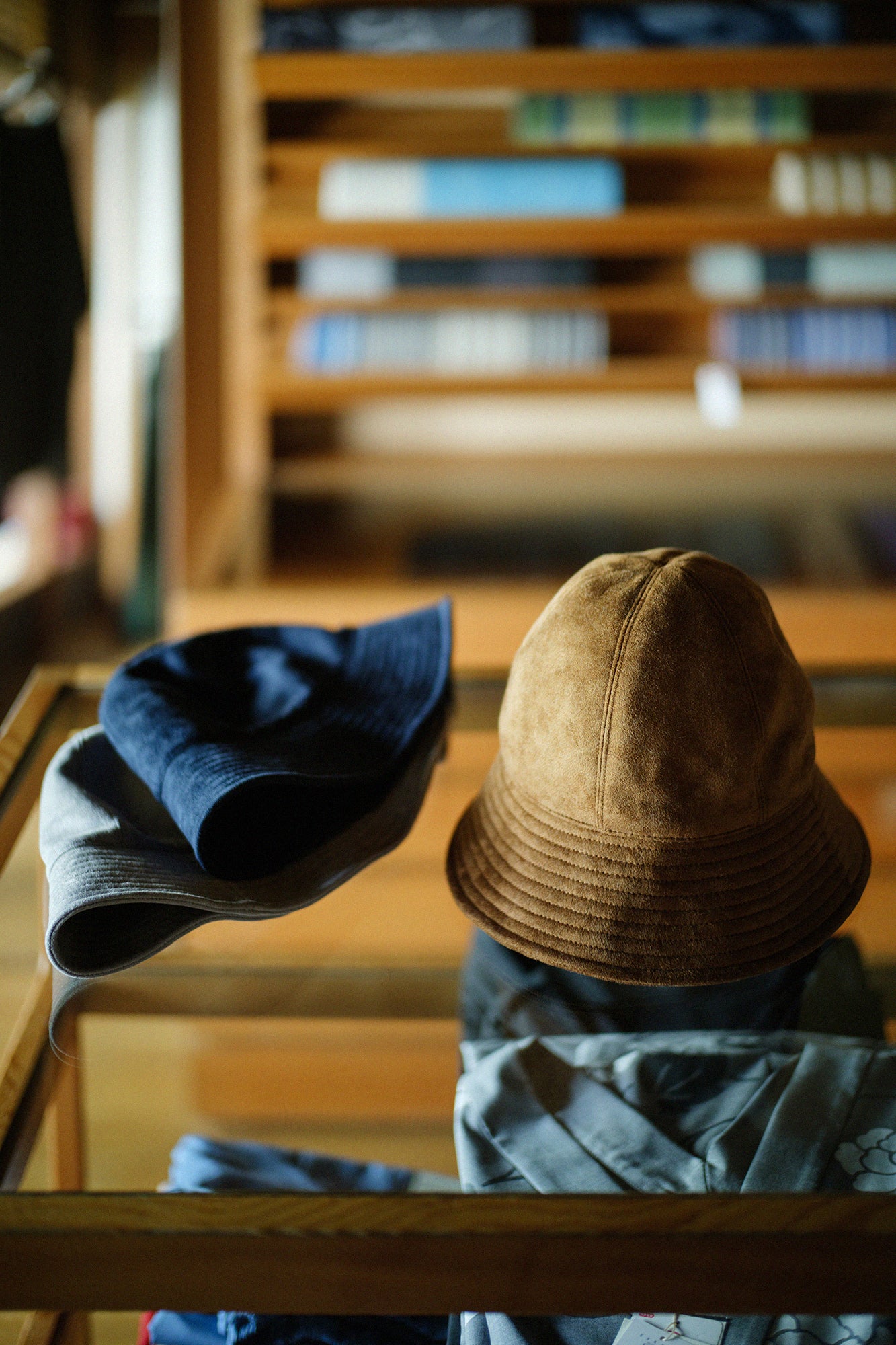 【預購】仿麂皮 Metro Hat/深藍×SO-SU-U十數 昆(※預計於12月9日左右發貨)