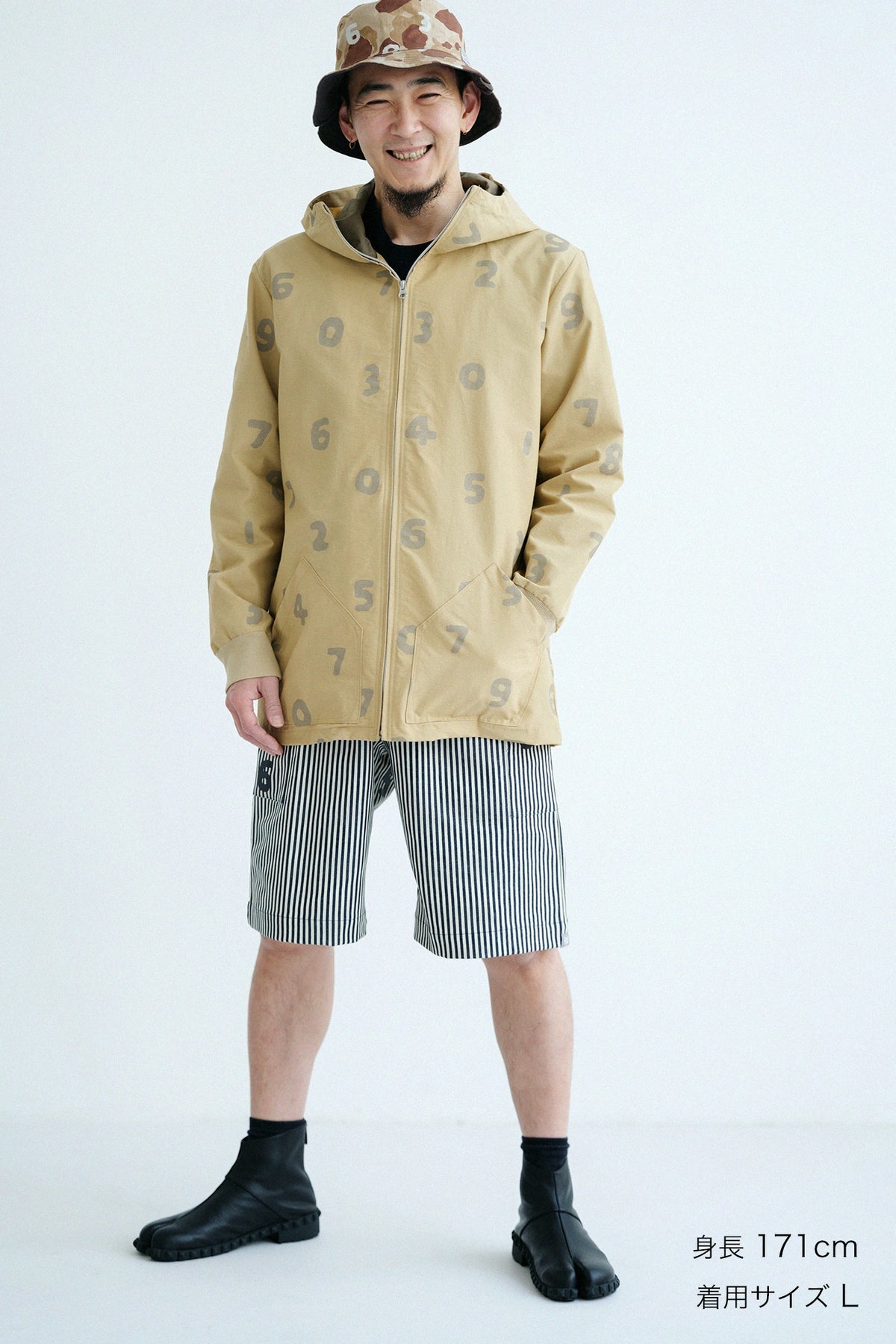 【3月10日頃発送予定】ヒッコリーデニム BIKEショーツ/インディゴ×SO-SU-U