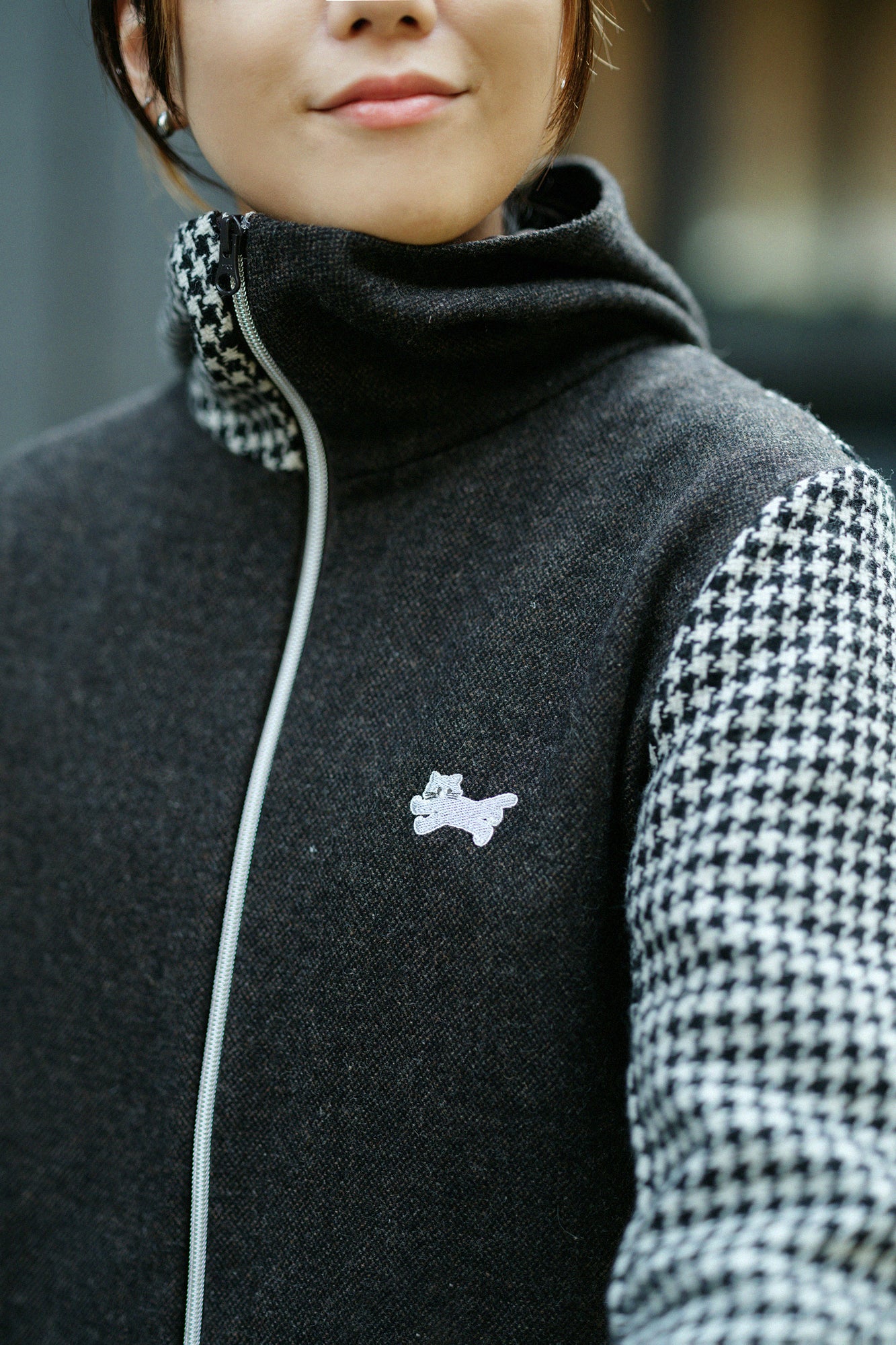 【◯预购】CBN羊毛ZIP UP 连帽外套/深棕色(※预计于12月2日左右发货)