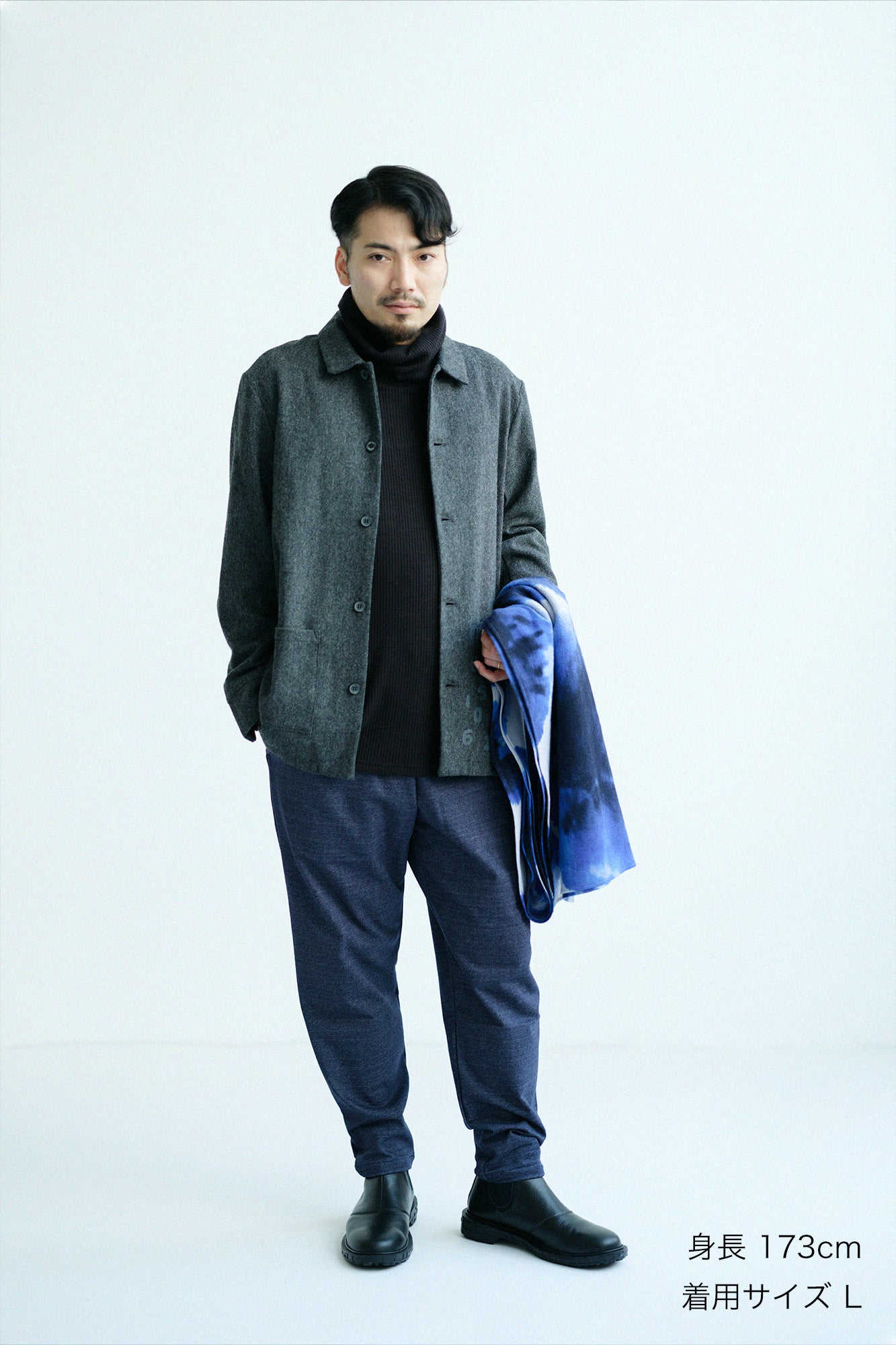【Pre-order】CORDURA® Combat Wool Collar Jacket/Heather Dark Grey(※Scheduled to be shipped around Dec 9)