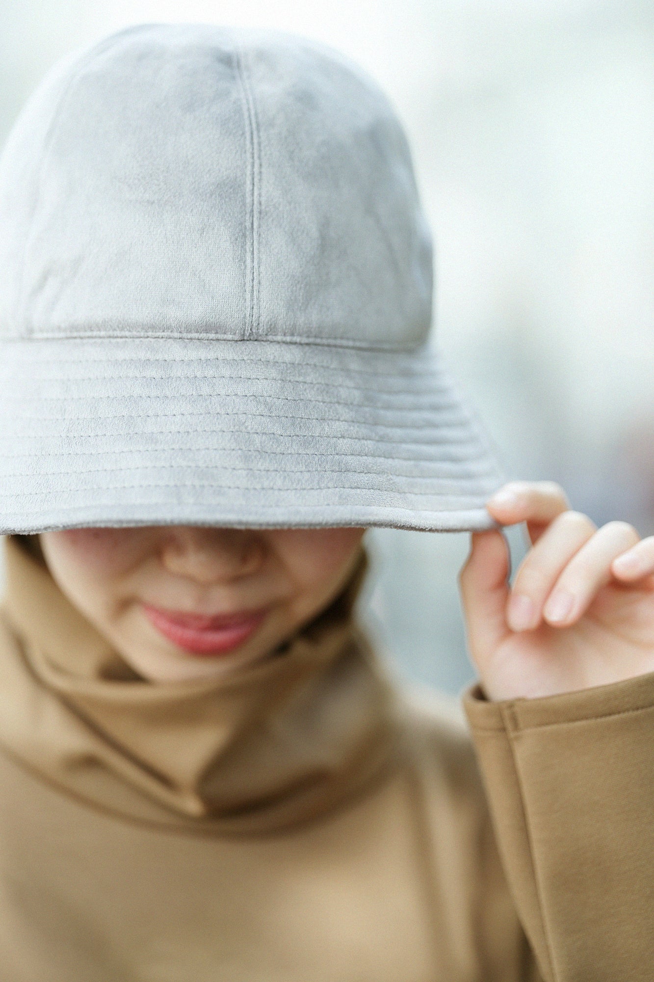 【預購】仿麂皮 Metro Hat/玫瑰灰×SO-SU-U十數 昆(※預計於12月9日左右發貨)