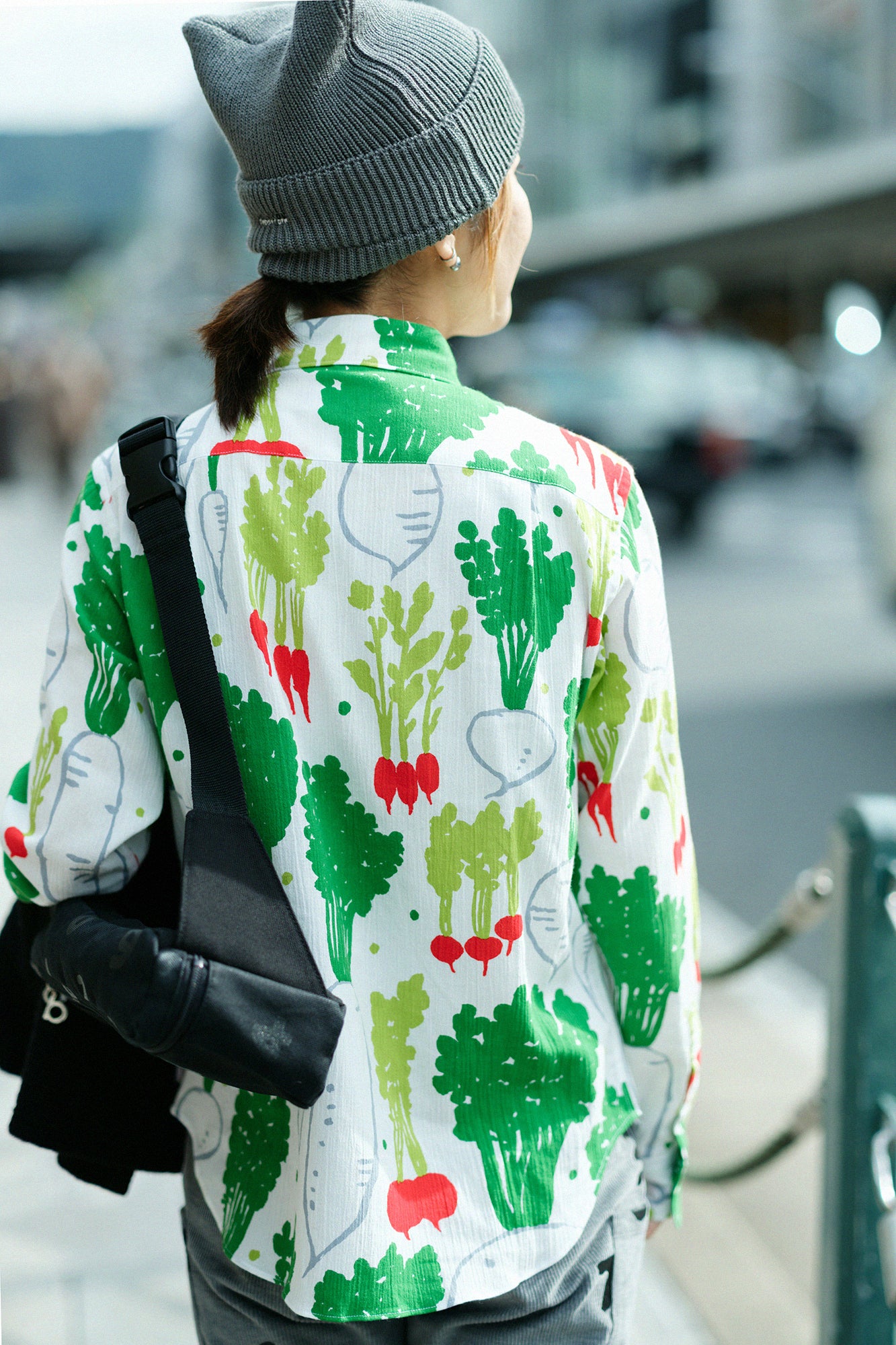 高島縮 20/20 シャツ/大根かぶら