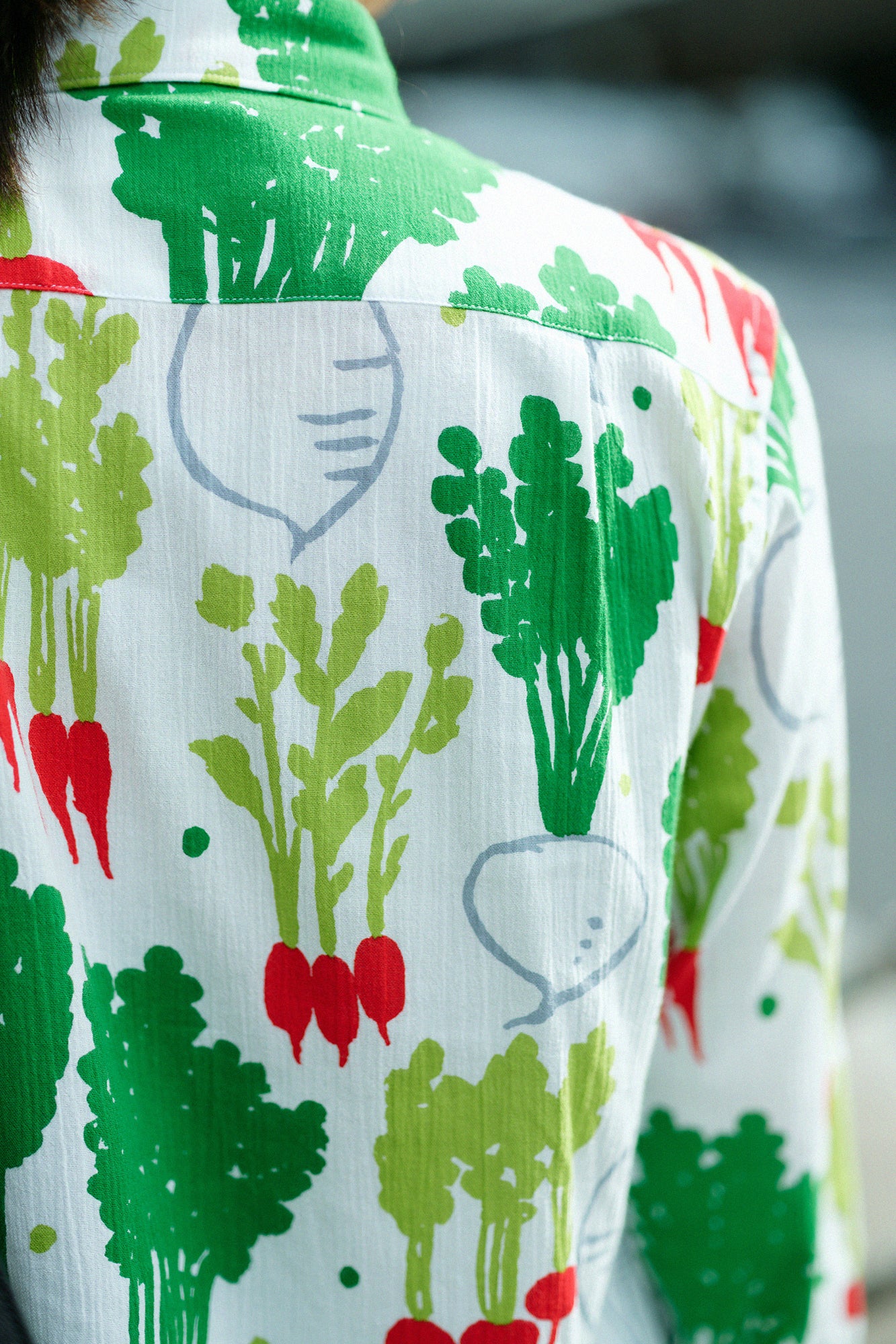 高島縮 20/20 シャツ/大根かぶら