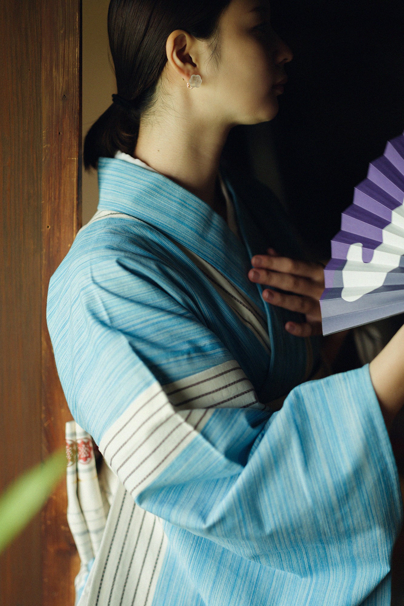 SOU・SOU×HARIO Lampwork Factory ピアス・イヤリング(片耳)/ほほえみ フロスト