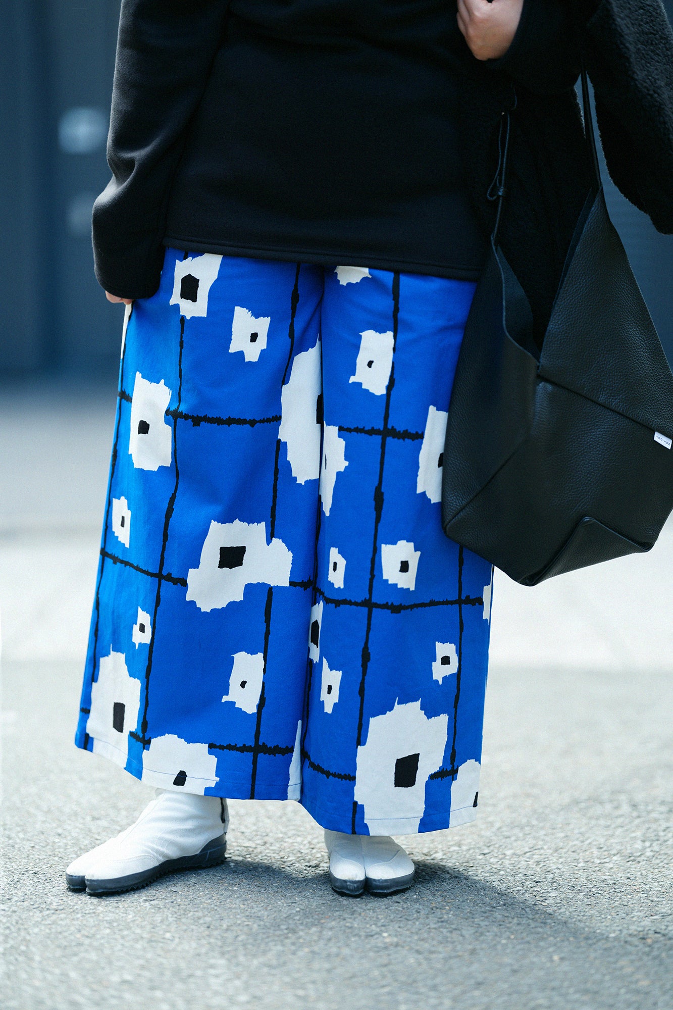 12號帆布 闊腿褲/天花