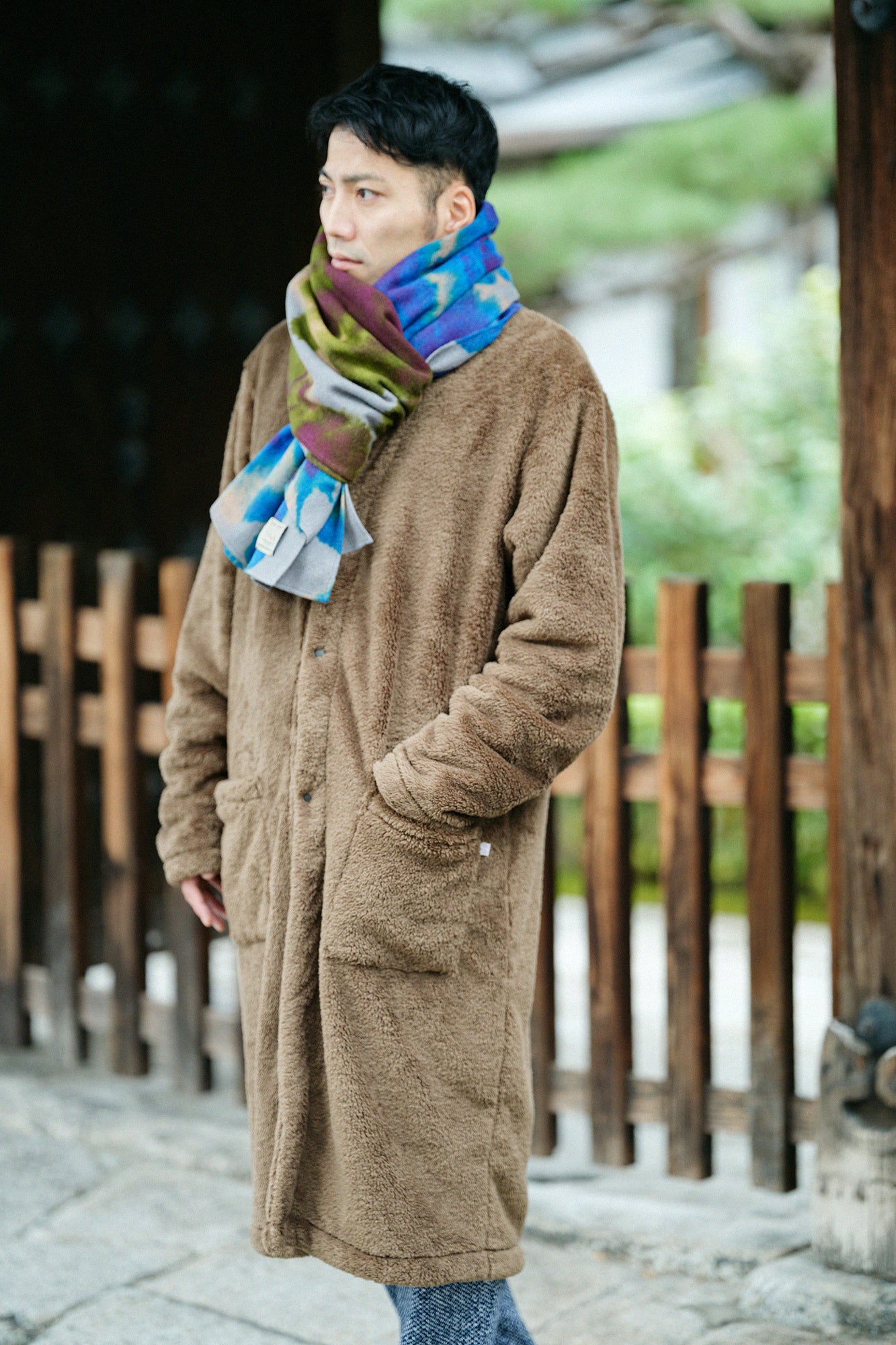 SOU・SOU×Hinata 二十重十四(はたえとおし)/孔雀青(くじゃくあお)