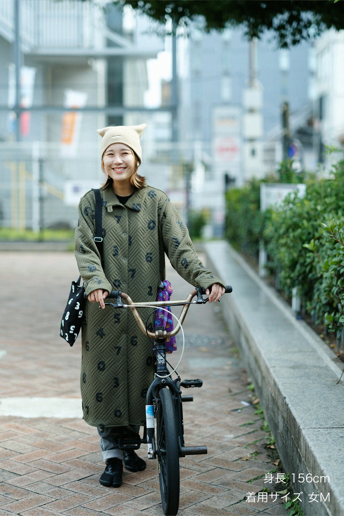 Quilting Jacquard SANPOOne-piece Dress/SO-SU-U Olive Green