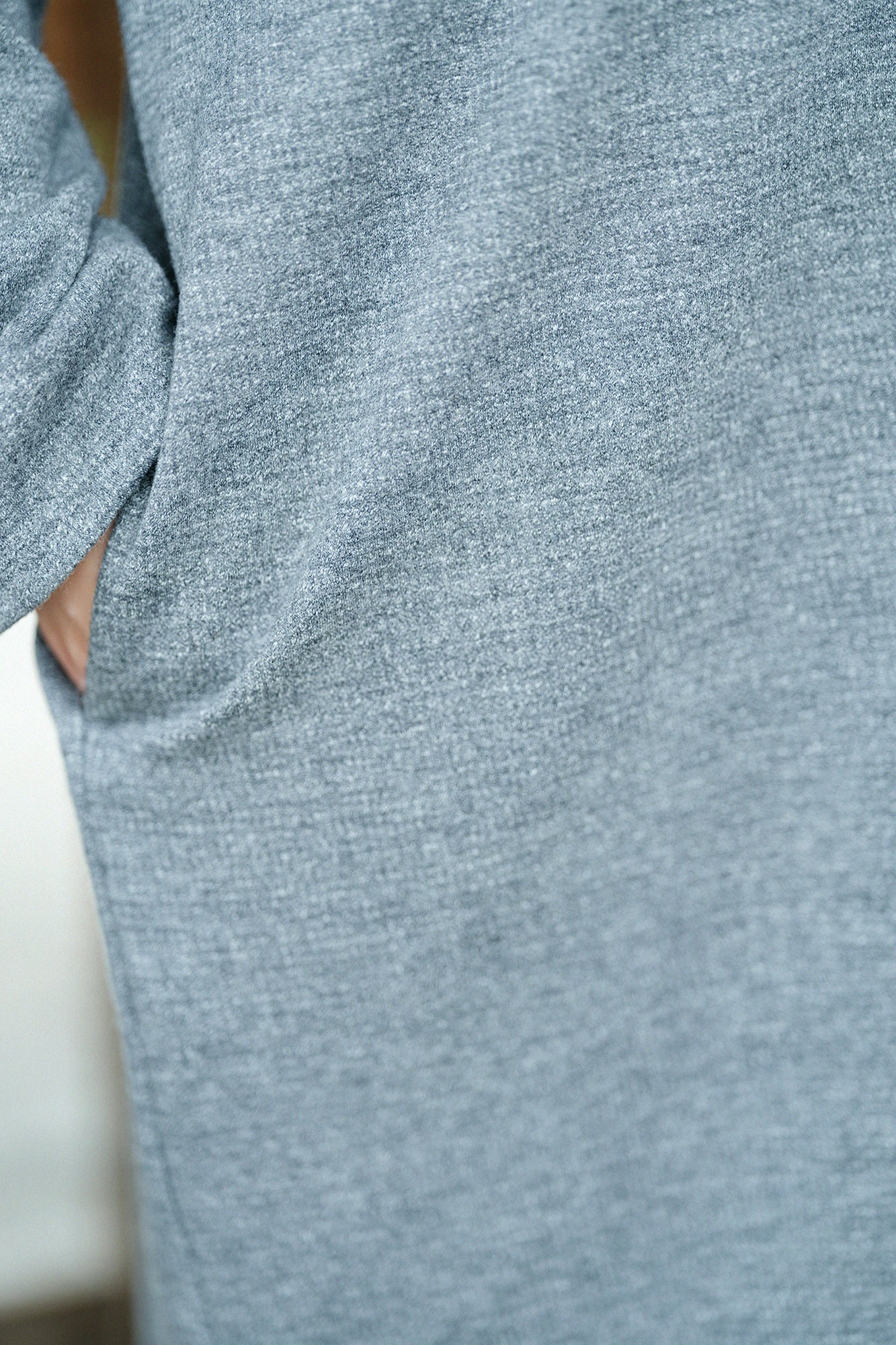 【預購】C/W千鳥格紋織 V領輕型外套/灰色(※預計於12月9日左右發貨)