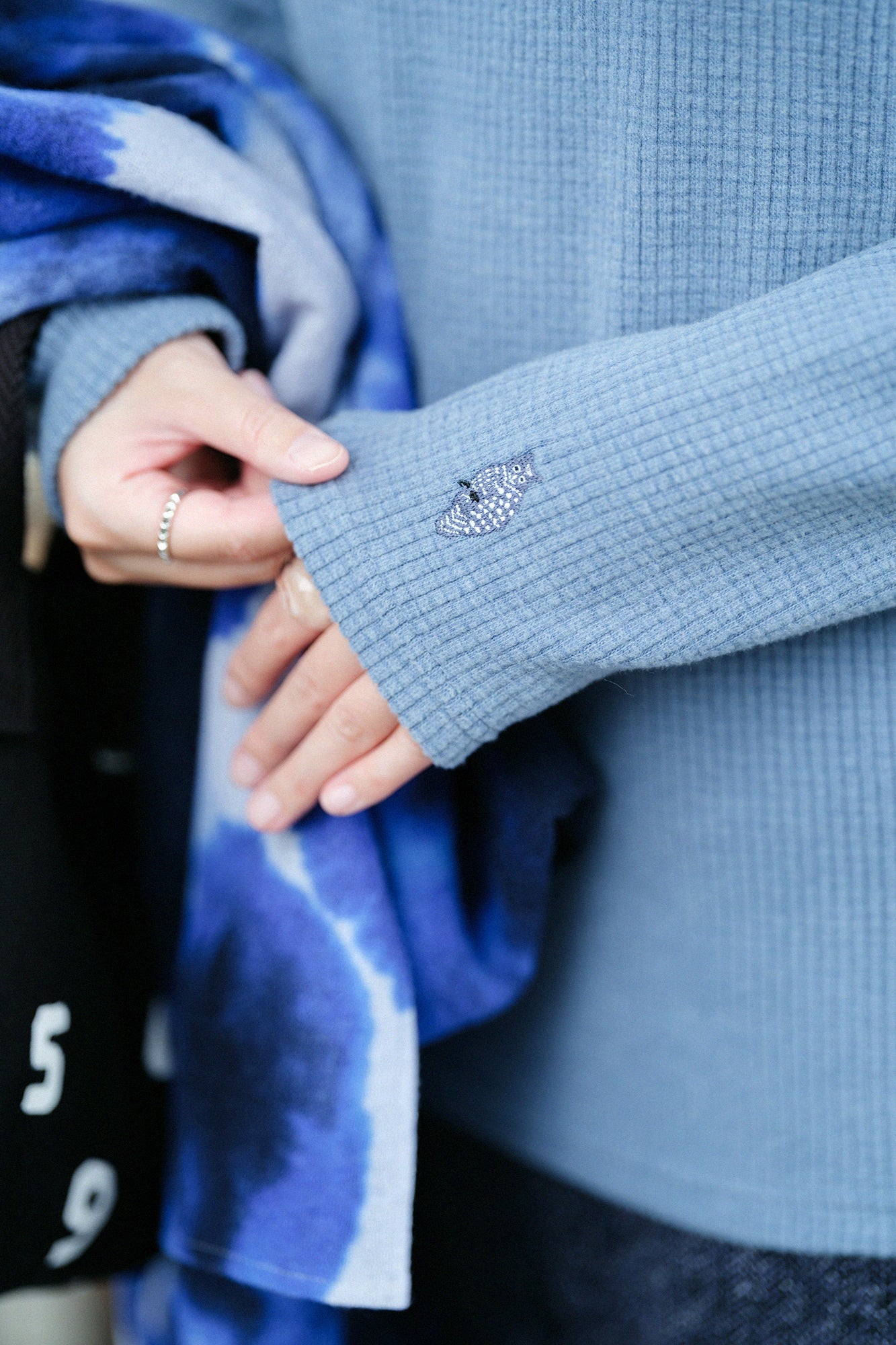 【預購】Soft Thermo(R) 羅紋針織 造型高領L/S長版上衣/風信子色(※預計於12月9日左右發貨)